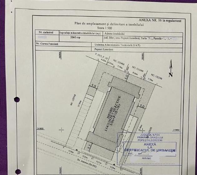 Teren PUZ autorizatie  2025 intravilan Popesti Metrou 2060 mp - 2
