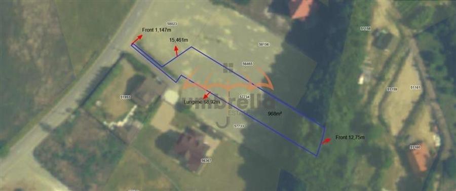 Teren intravilan de vanzare in Somesul Rece, 968/? - 1