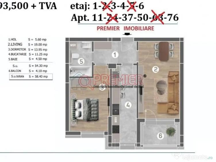 2 Camere Grand Arena | Mutare imediata - 2