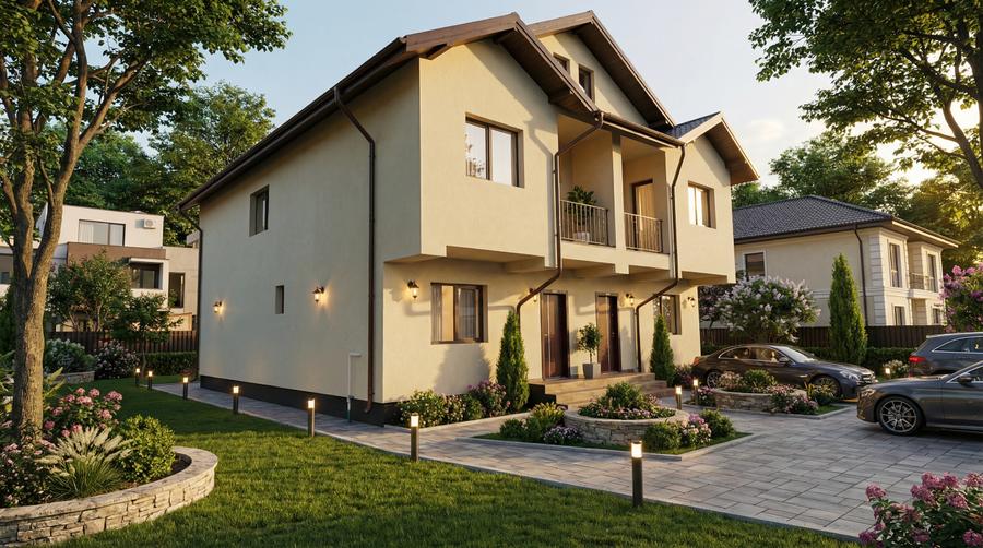 Case individuale unite, 4 camere, toate utilitatile, STB, Comision 0 - 17