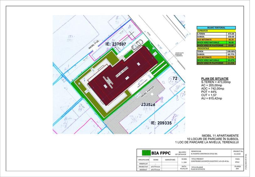 Teren cu autorizatie de construire P+2+M - zona Colentina - 14