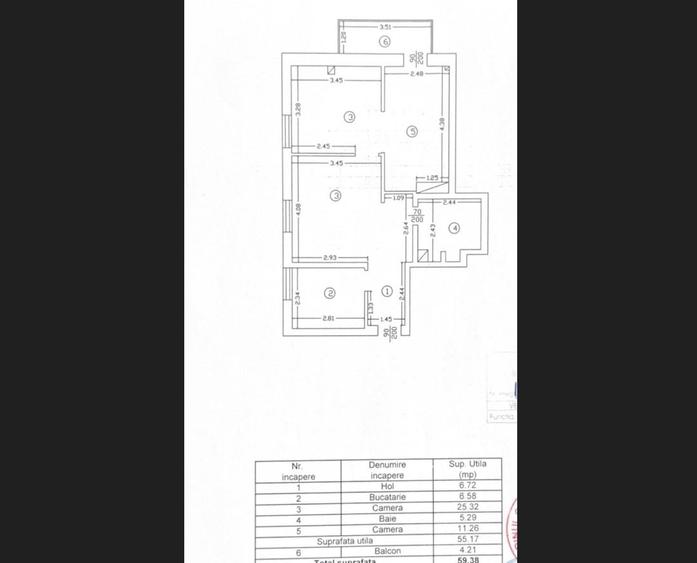 Apartament cu 3 camere în Târgu Cucu