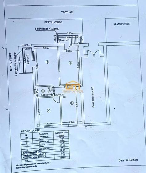 Spațiu comercial, de 70 mp, în Central