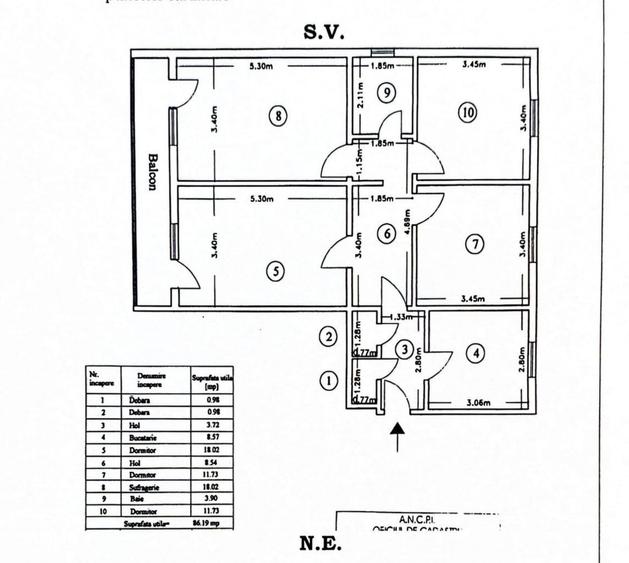 COPOU- Apartament cu 4 camere - 6