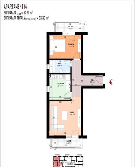 Apartament 2 camere, decomandat, 2 balcoane, gradinita/ scoala/ STB - 9