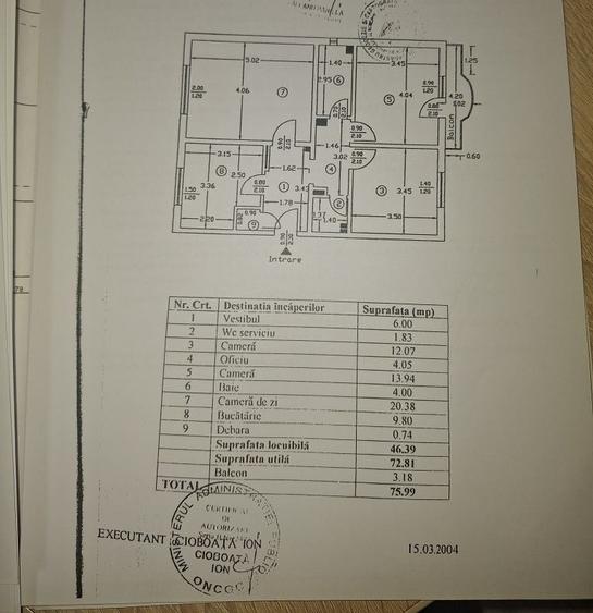 Brancoveanu -Padesu-3 camere -loc parcare - 1