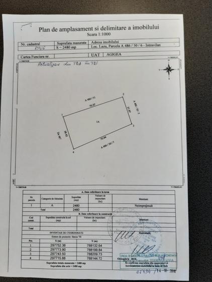 Teren Intravilan Lazu 2480 mp - 2