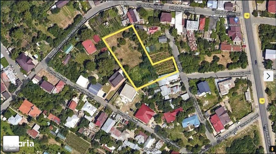 Teren 2.067 mp ( M3 + L1c) | 15 ml la strada | Sector 5 Int Gaesti - 2