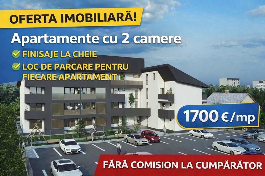 APARTAMENT tip STUDIO - 2 camere, 53 mp, ETAJ 1, Complex LOGICENT; - 1