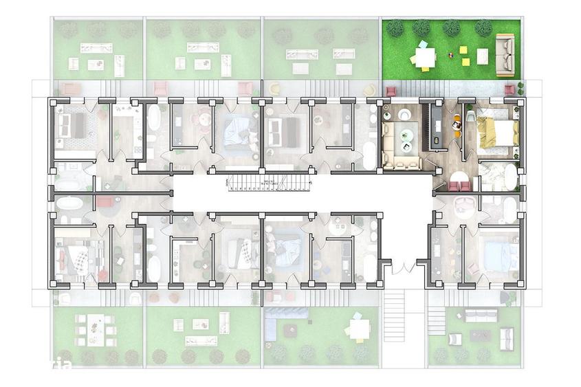 ASTORIA RESIDENCE 2 camere D 46 mp + curte 43 mp Lunca Cetatuii - 8