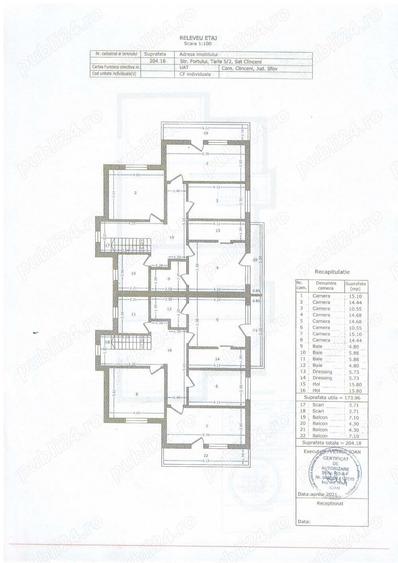 Domnesti- Clinceni - str.Fortului, duplex, P+ET+POD locuibil. - 20