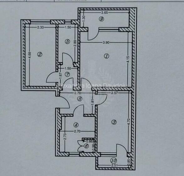 3 CAMERE // C-TIN BREZEANU // DECOMANDAT // 2 BALCOANE