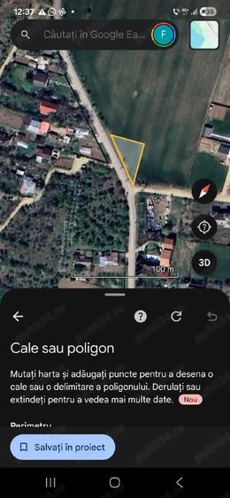 Teren de 1300 mp, în Periș