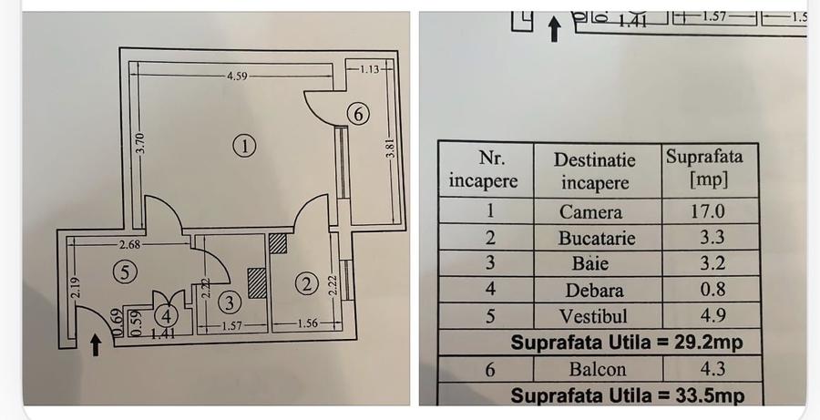 Garsonieră decomandată în Militari