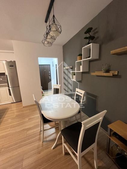 Apartament cu 2 camere semidecomandat, mobilat în Giroc