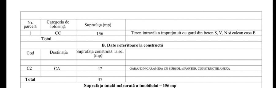 Casă individuală cu 1 camere cu Garaj în Cotroceni