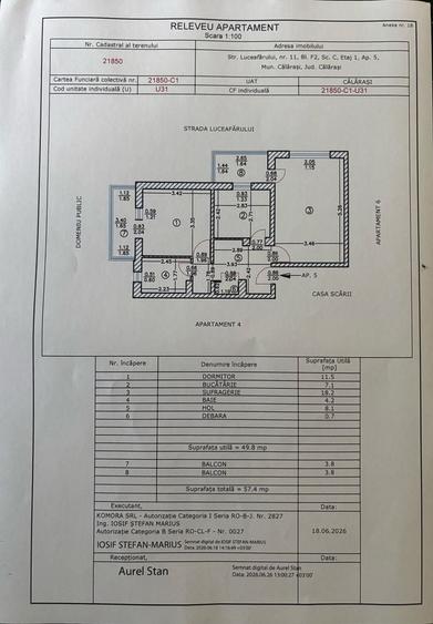 Apartament cu 2 camere decomandat în Exterior Vest