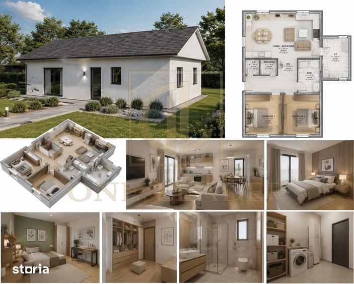 Casă cu 3 camere cu Teren 1000 Mp în Bran