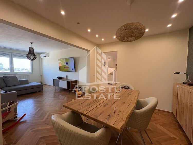 Apartament cu 3 camere decomandat, mobilat în Take Ionescu