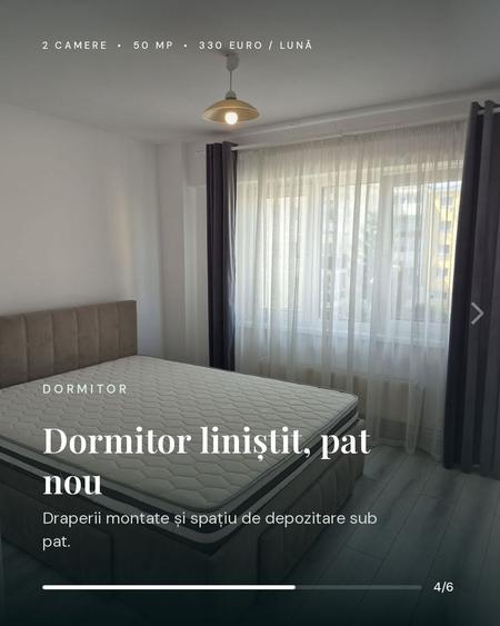 Apartament cu 2 camere decomandat, mobilat în Lenin