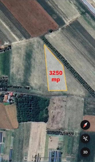 Teren de 3250 mp, în Chizătău