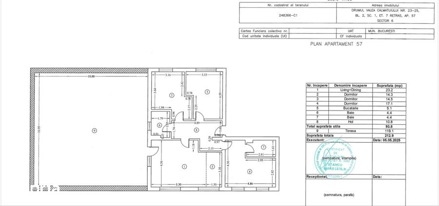 Apartament cu 4 camere în Militari