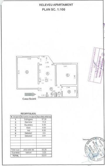 Apartament cu 2 camere în Țiglina 1