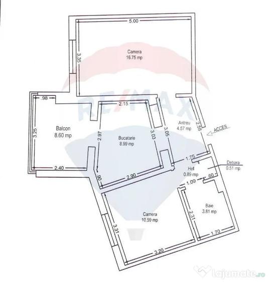 Apartament cu 2 camere decomandat în Aradul Nou