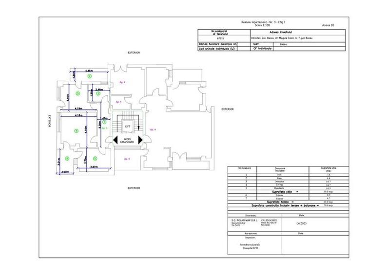 Apartament cu 2 camere decomandat în Central
