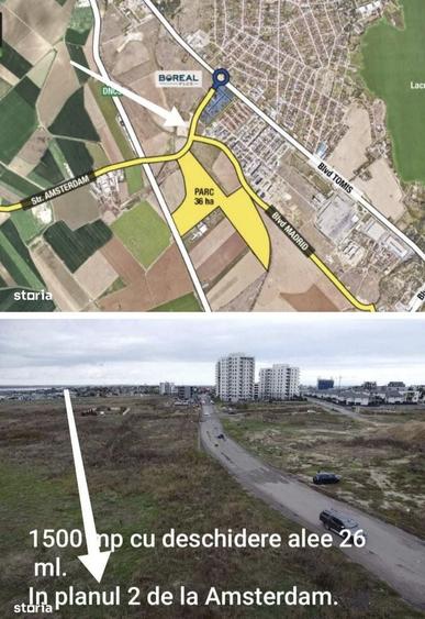 Teren Construcții intravilan de 1500 mp, în Tomis Plus