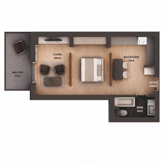 FINALIZAT Studio Residence5, la padurea Baneasa, Pipera-Iancu Nicolae - 8