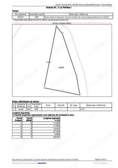 Teren de 679 mp, în Exterior Vest