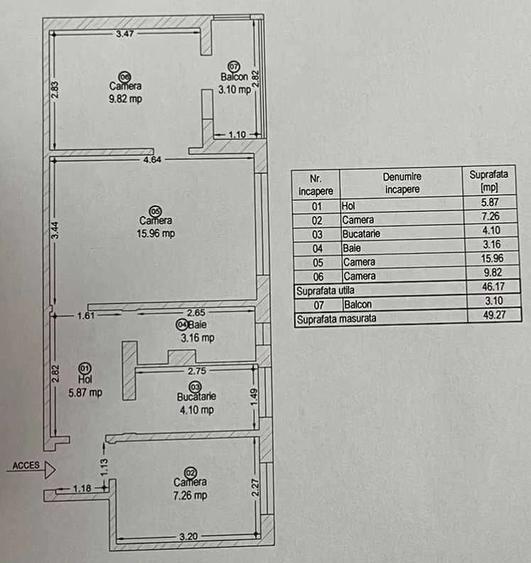 Apartament cu 3 camere semidecomandat în Iosefin