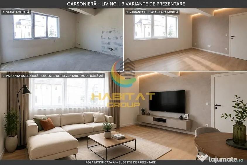 Garsonieră decomandată în Central
