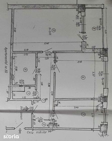 Apartament cu 2 camere, mobilat în Grivița