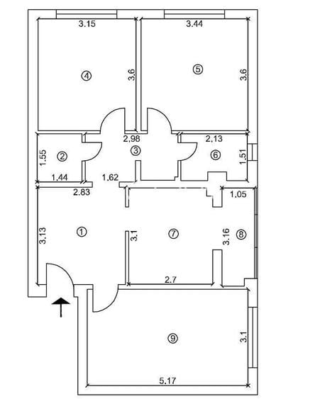 Apartament cu 3 camere decomandat în Vasile Aaron