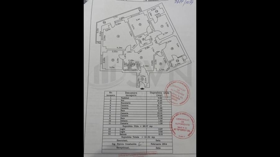 Apartament cu 4 camere semidecomandat în Universitate