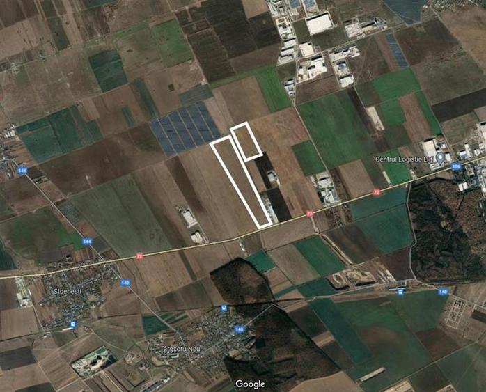 Teren agricol extravilan de 500000 mp, în Exterior Vest