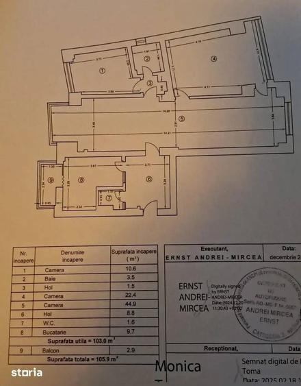 Apartament cu 4 camere semidecomandat în Centrul Civic