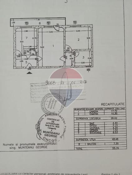 Apartament cu 2 camere de vânzare în zona Veteranilor - 12