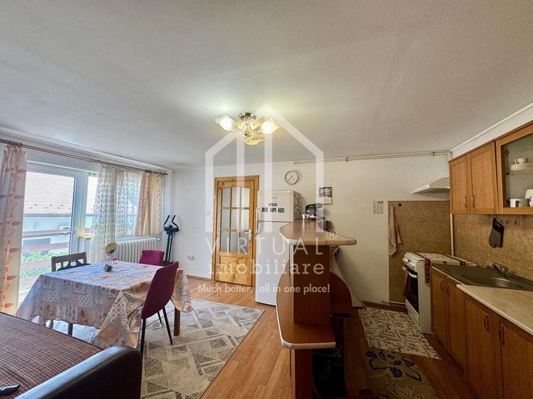 Apartament cu 3 camere semidecomandat, mobilat în Central