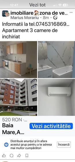 Apartament cu 3 camere decomandat în Exterior Vest