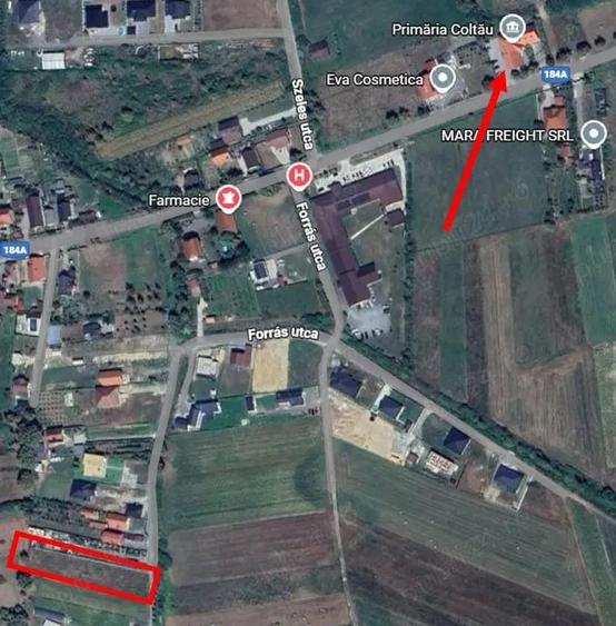 Teren de 1741 mp, în Coltău