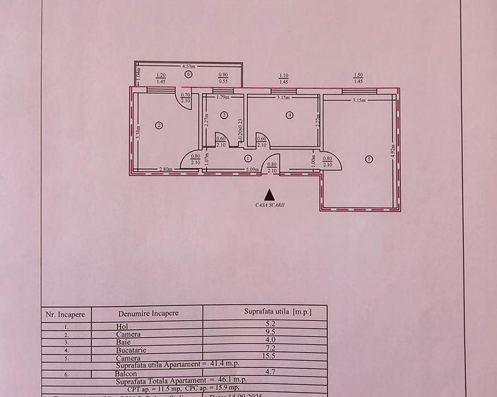 Apartament cu 2 camere decomandat în Mărăței