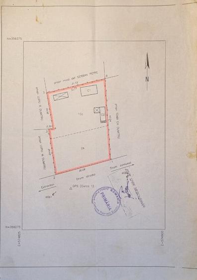 Teren de 1334 mp, în Poienarii Burchii