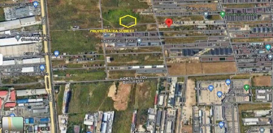 Teren Construcții intravilan de 446.7200012207 mp, în Chiajna