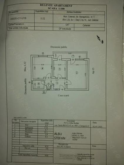 Apartament cu 2 camere decomandat în Central