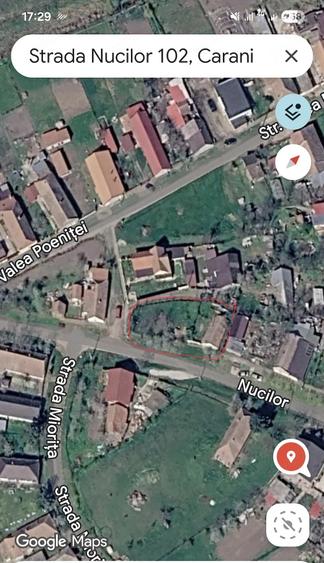 Teren de 527 mp, în Carani