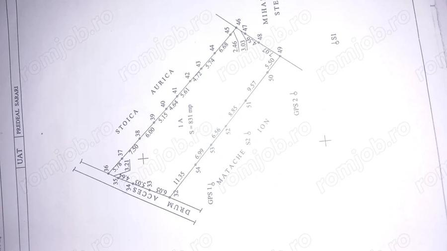 Teren de 831 mp, în Exterior Vest