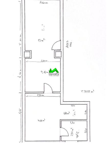 Spațiu comercial, de 38 mp, în Trei Stejari